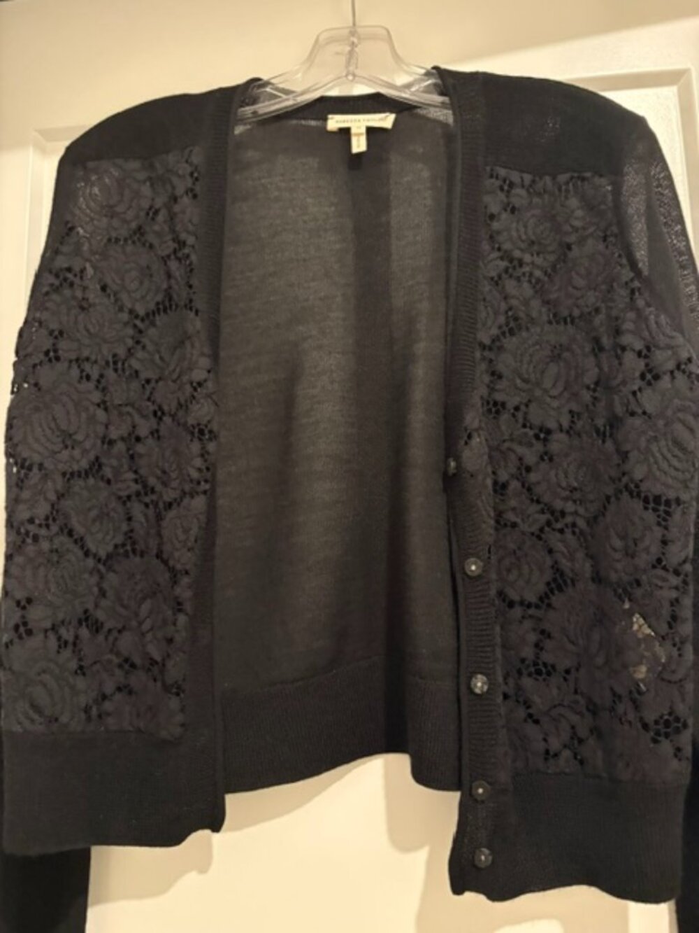 Rebecca Taylor lightweight cardigan w/ lace in the front (size M)